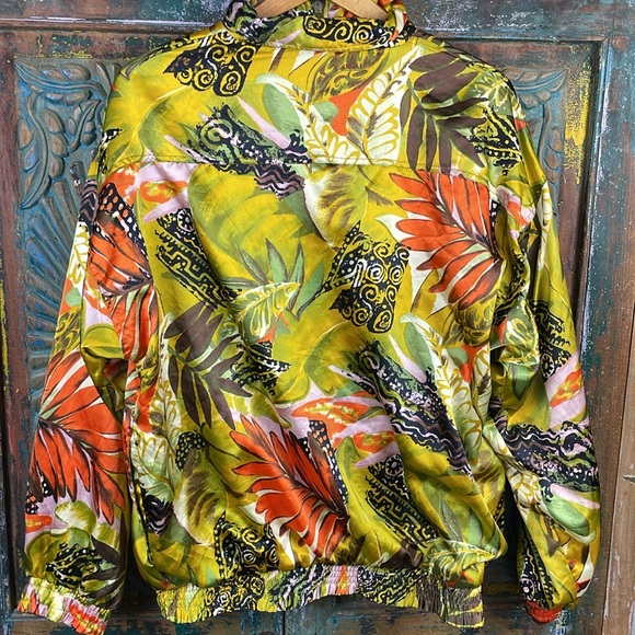 Vintage silky colorful track jacket - Picture 5 of 6